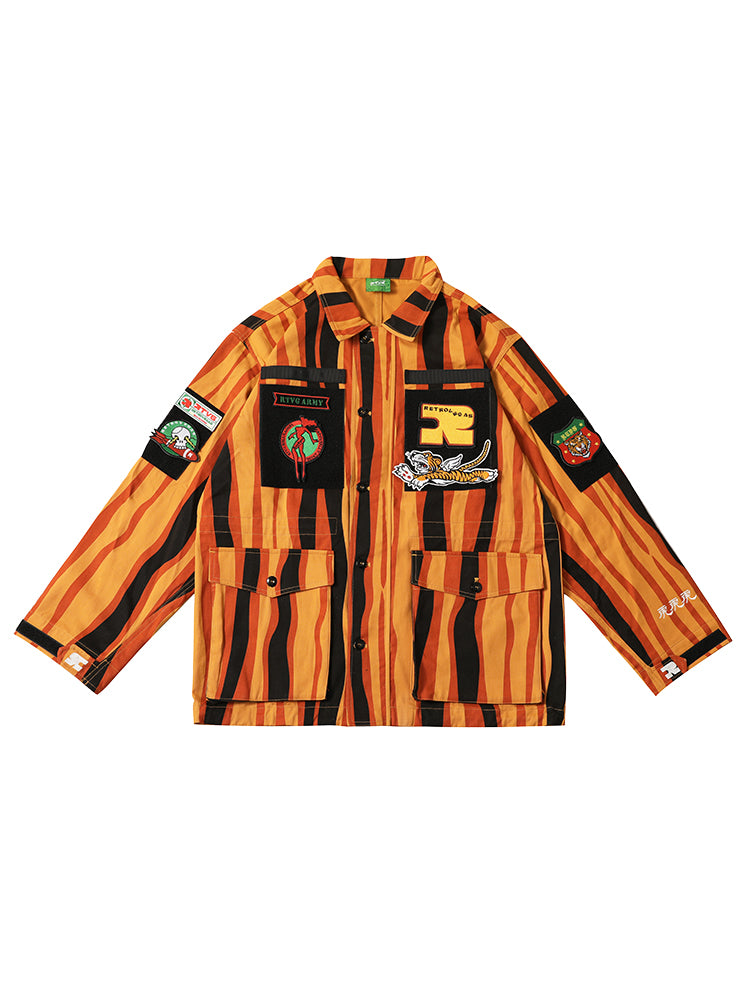 RTVG tiger printed jacket