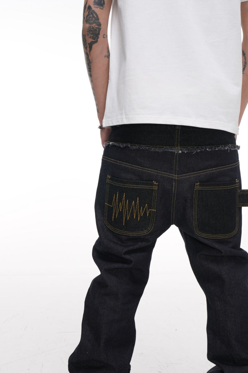 PhantomHunter double waisted flared jeans