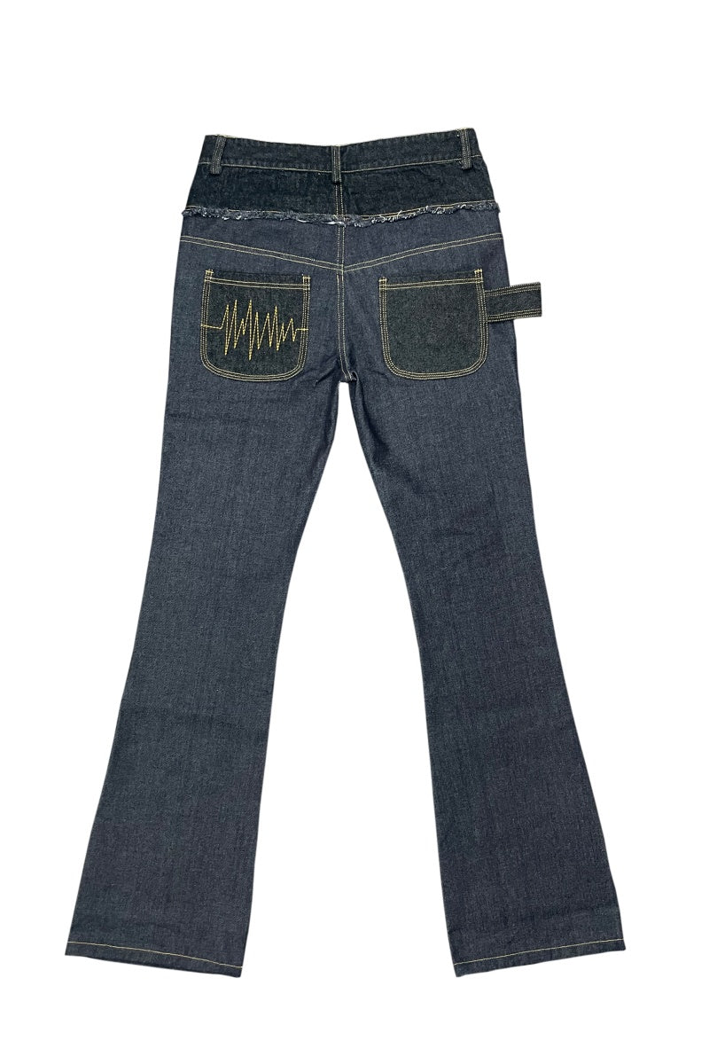 PhantomHunter double waisted flared jeans