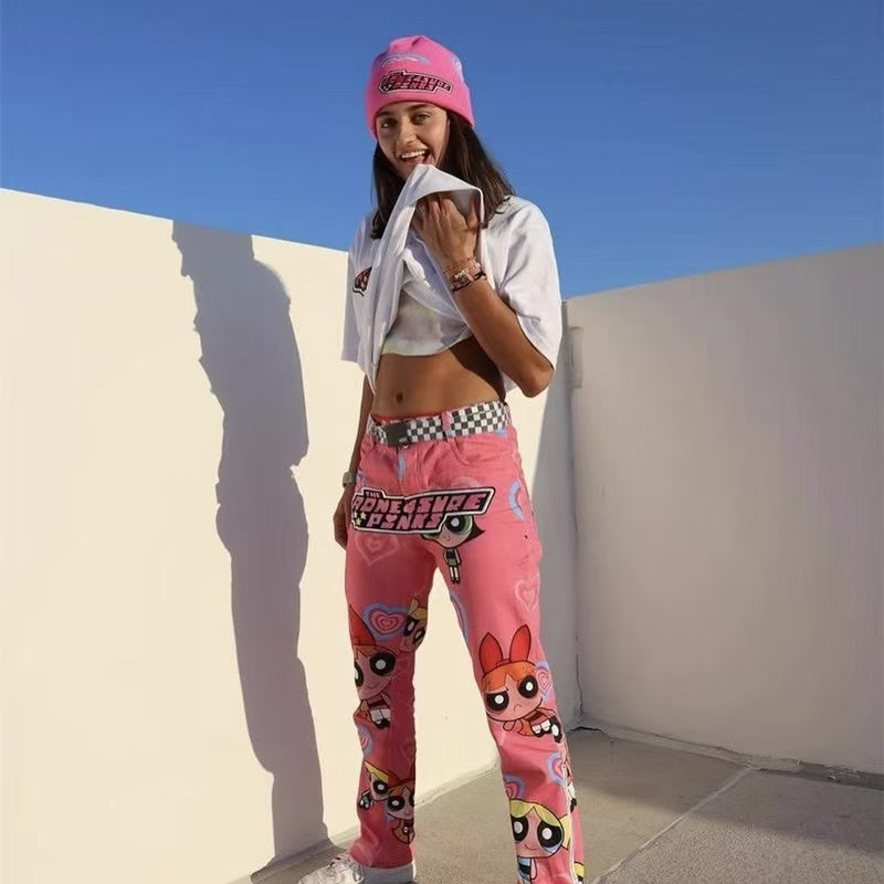 AONE4SURE power puff girls sweatpants