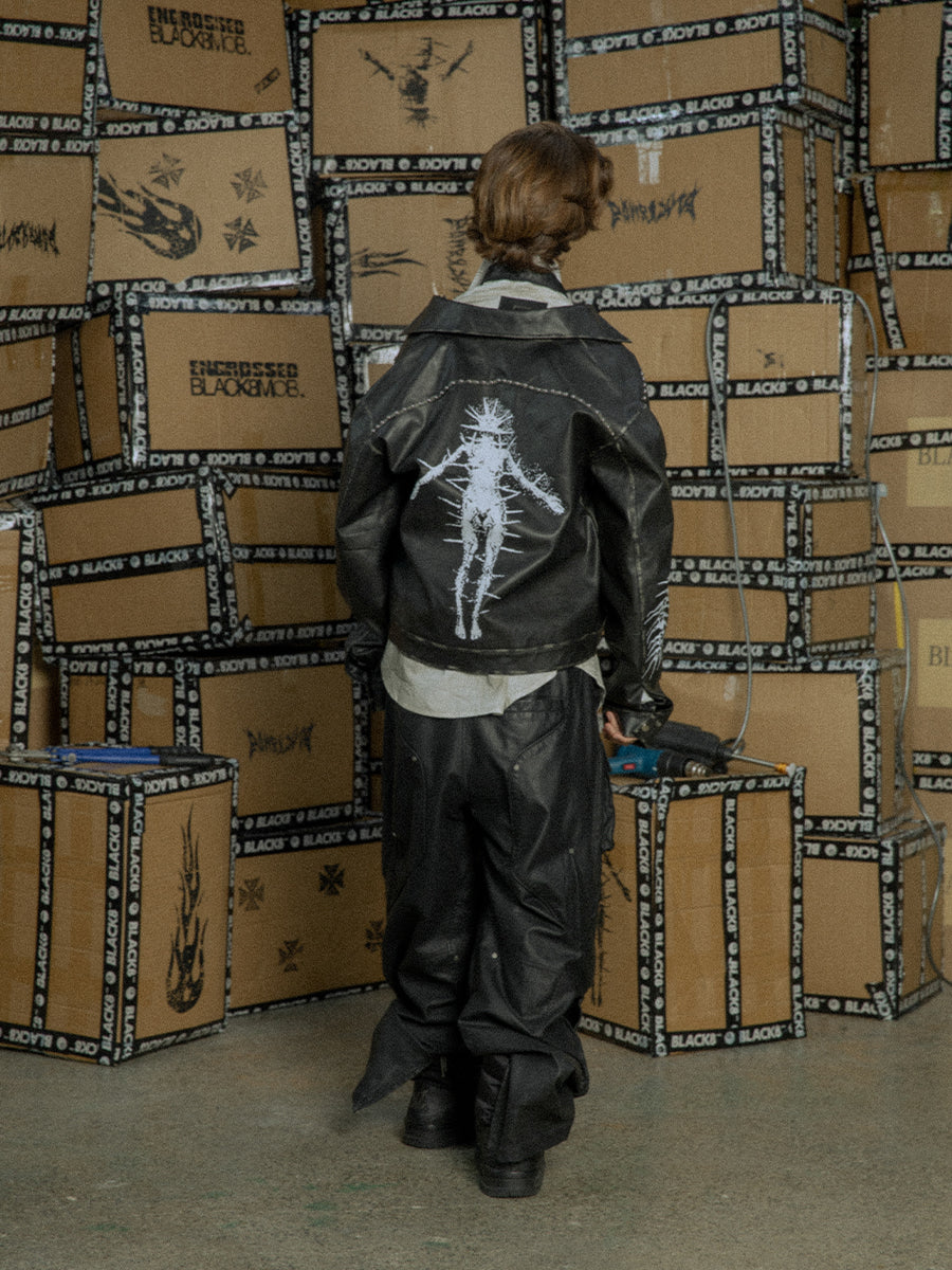 Black 8 leather jacket