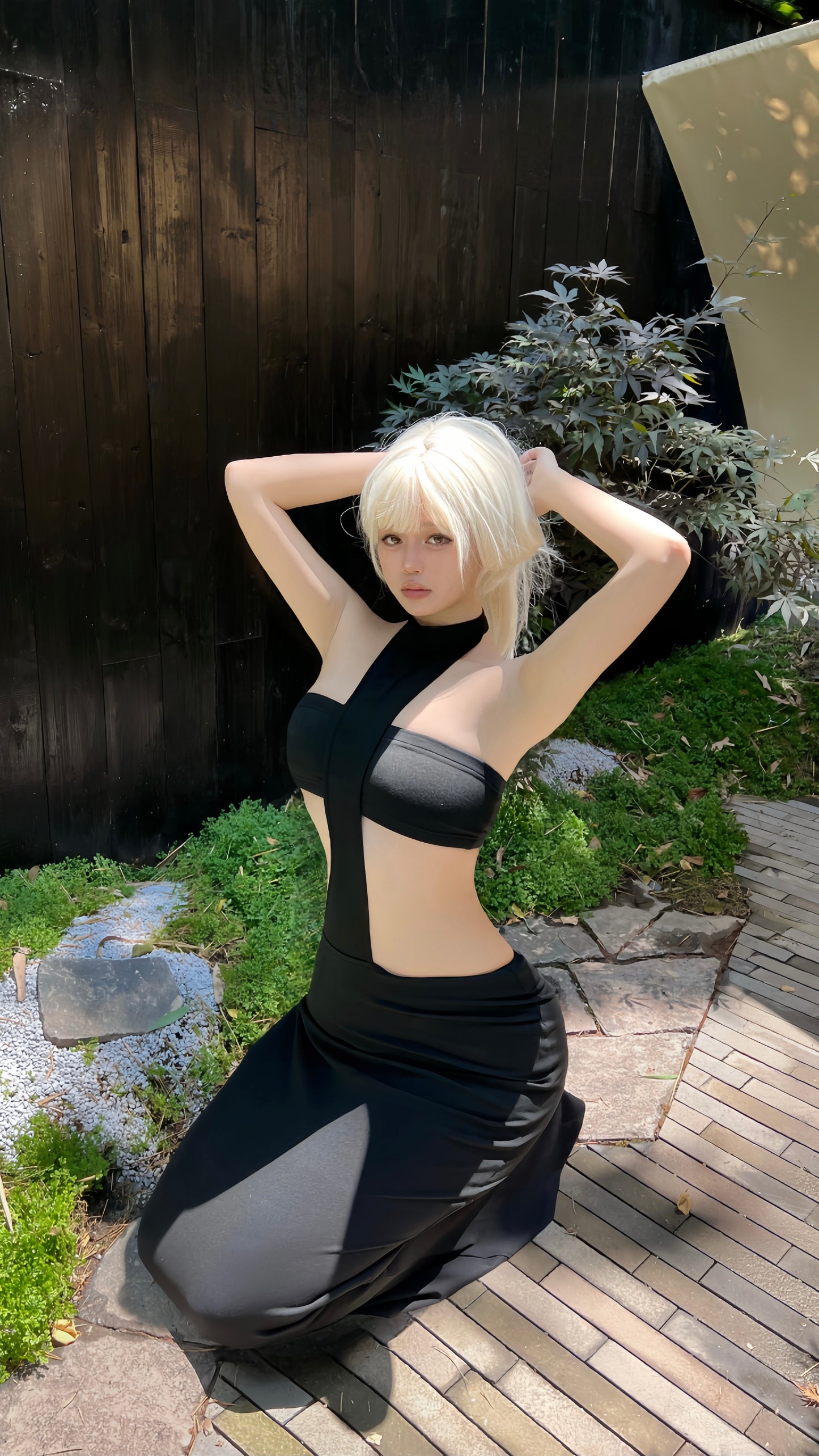 ArtByTastybabe cross maxi dress