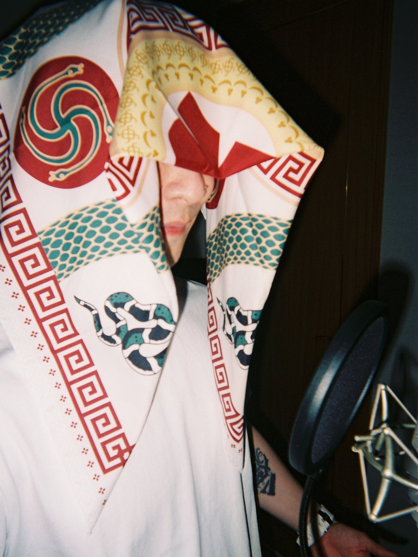 RTVG snake printed scarf