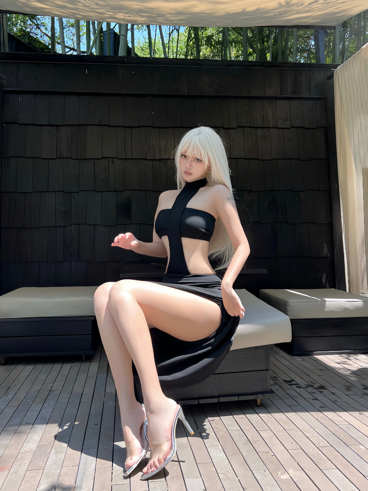 ArtByTastybabe cross maxi dress