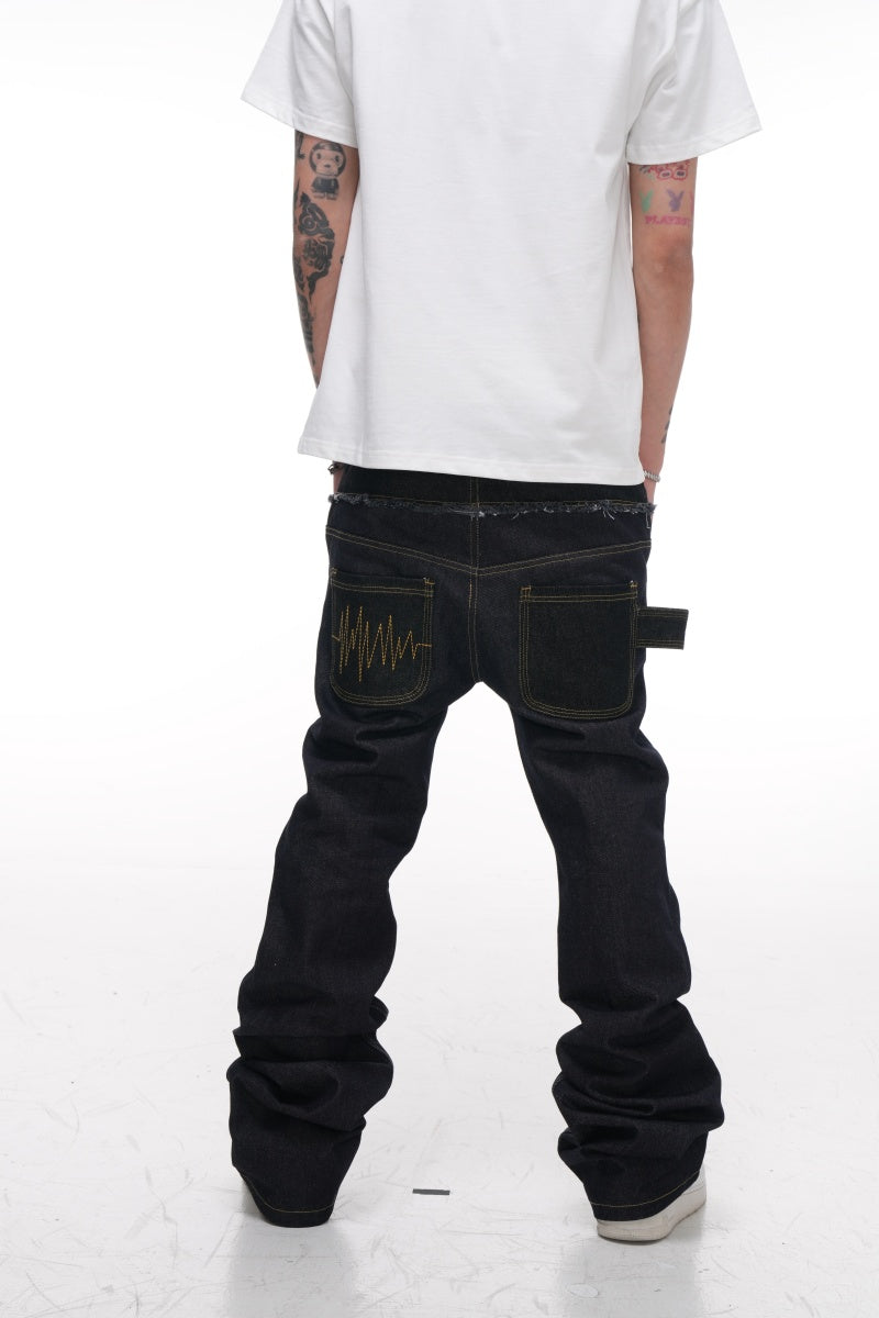PhantomHunter double waisted flared jeans