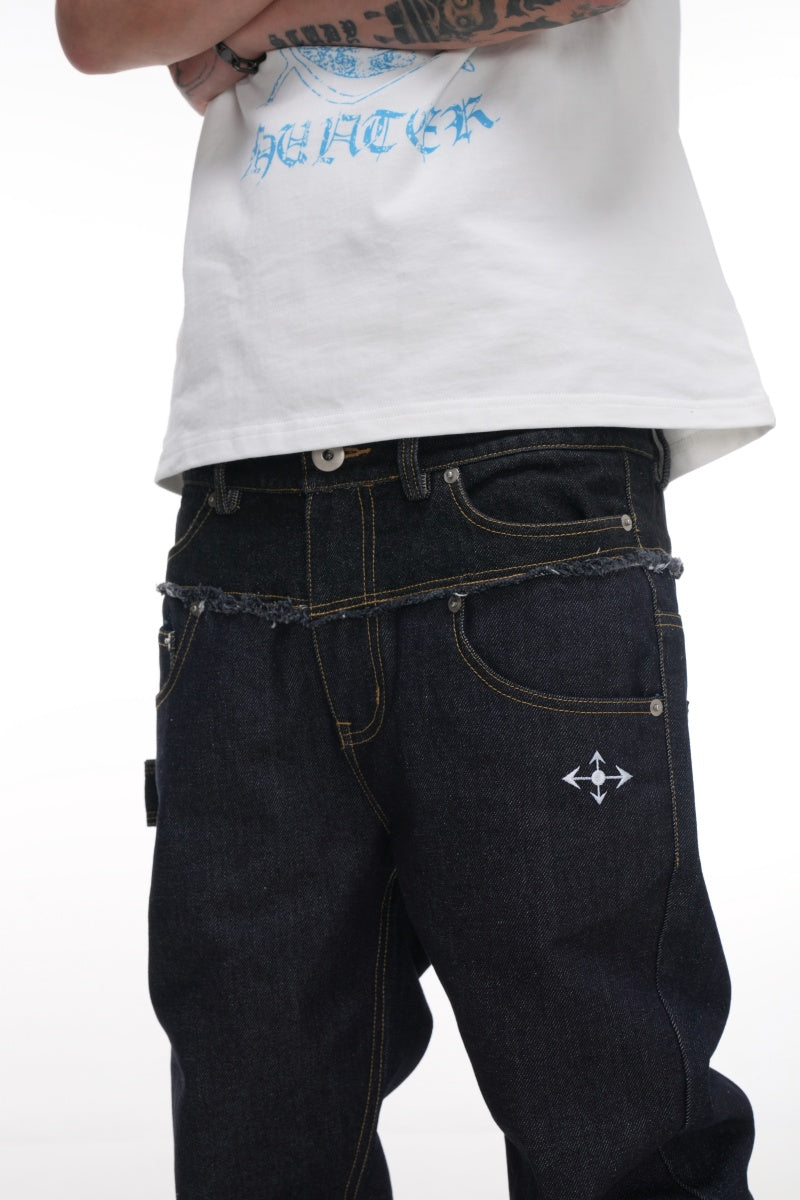 PhantomHunter double waisted flared jeans