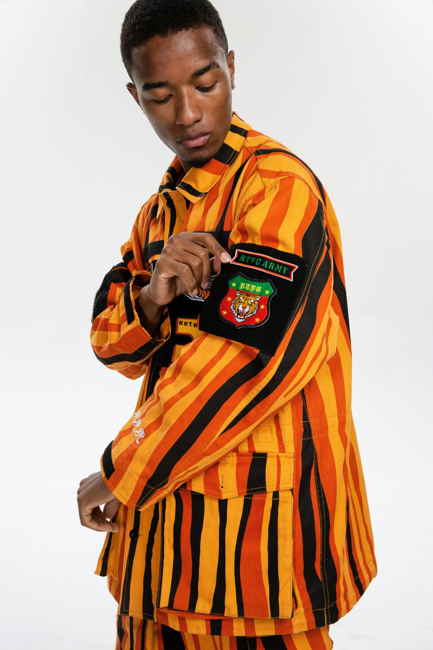 RTVG tiger printed jacket