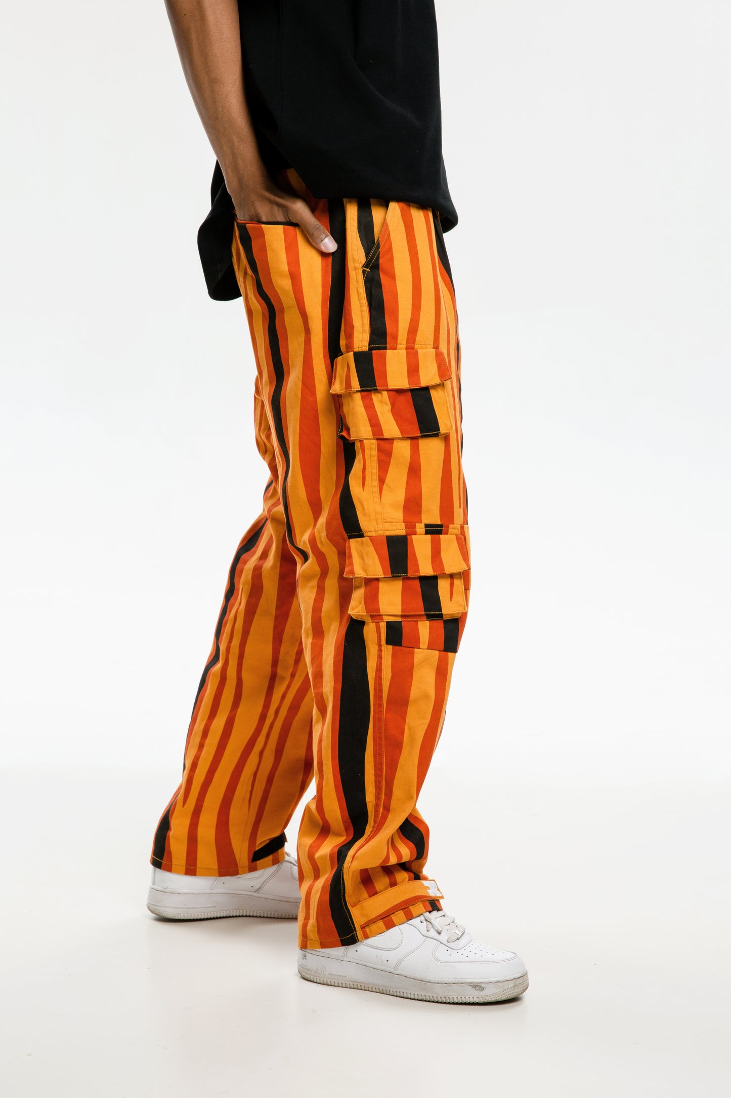 RTVG tiger print cargo pants