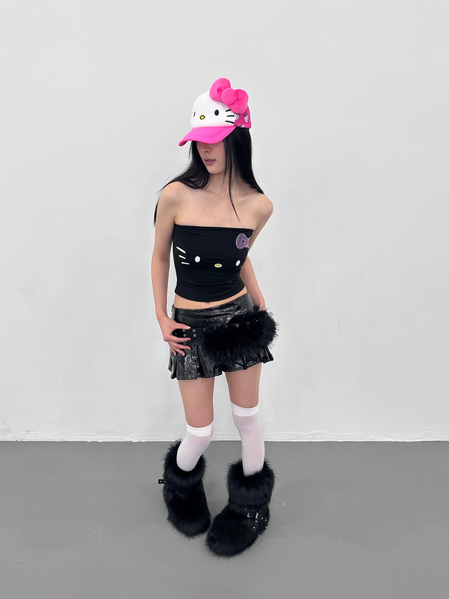 ArtByTastybabe patent leather mini skirt