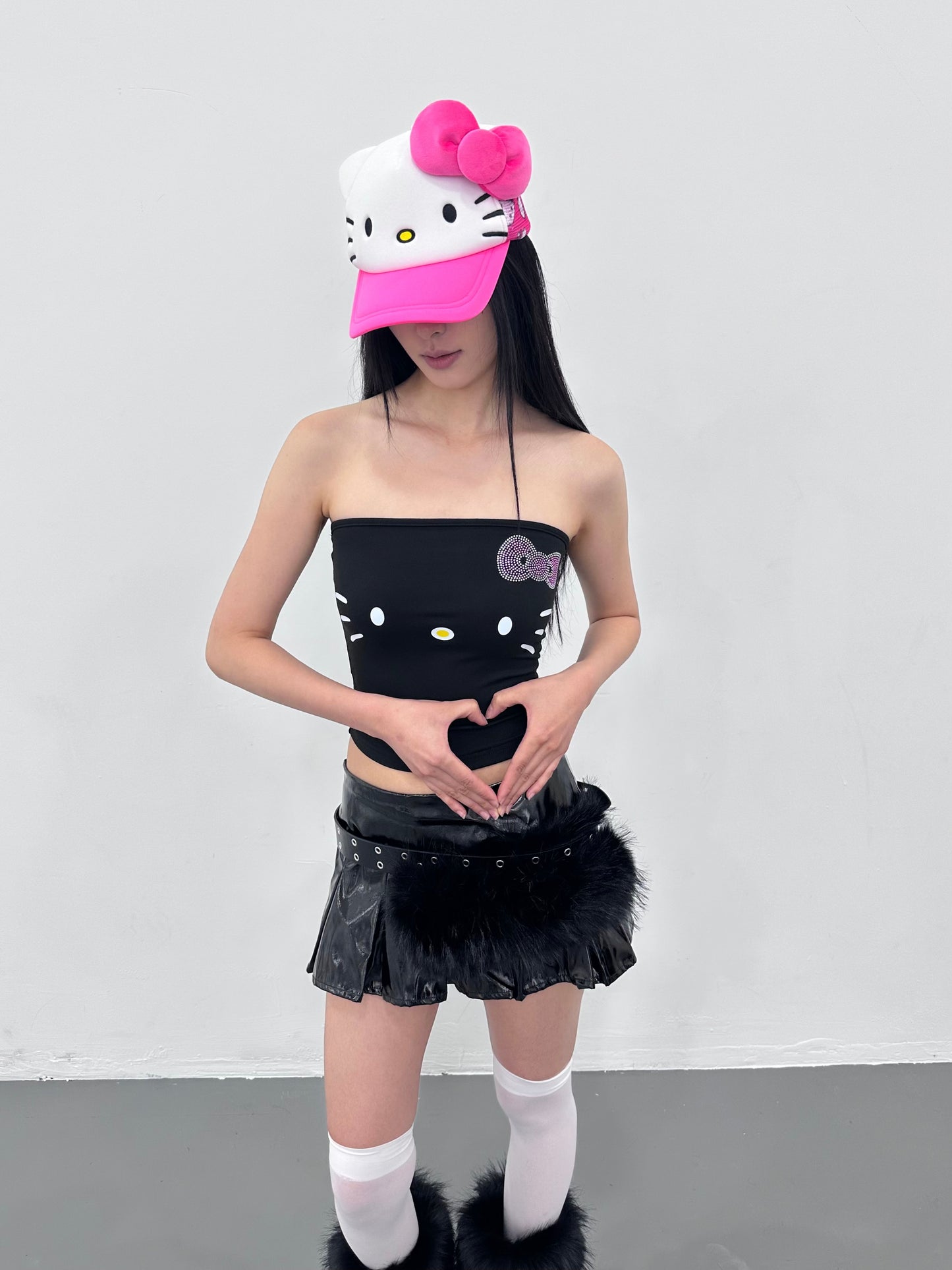 ArtByTastybabe patent leather mini skirt