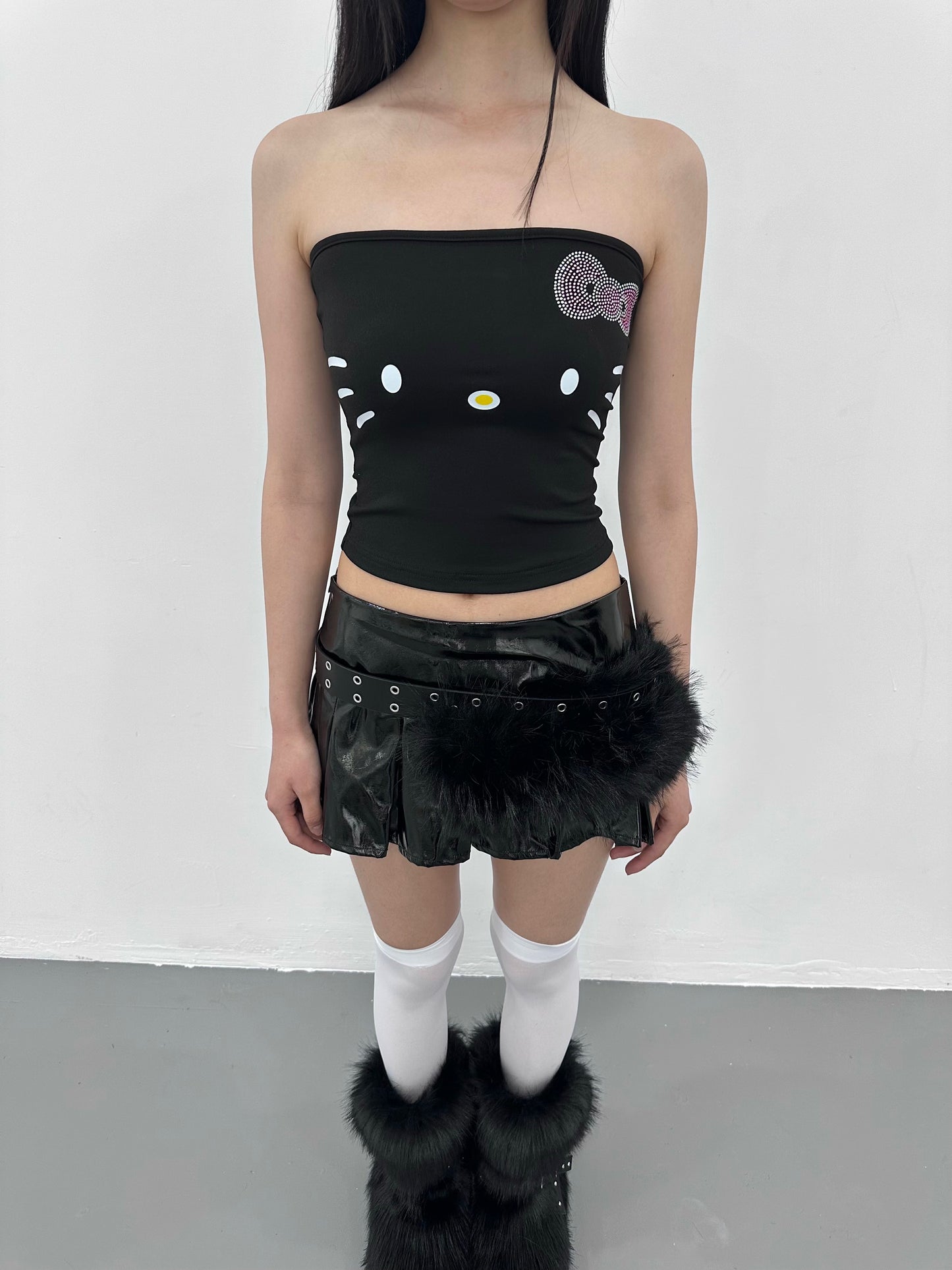 ArtByTastybabe patent leather mini skirt