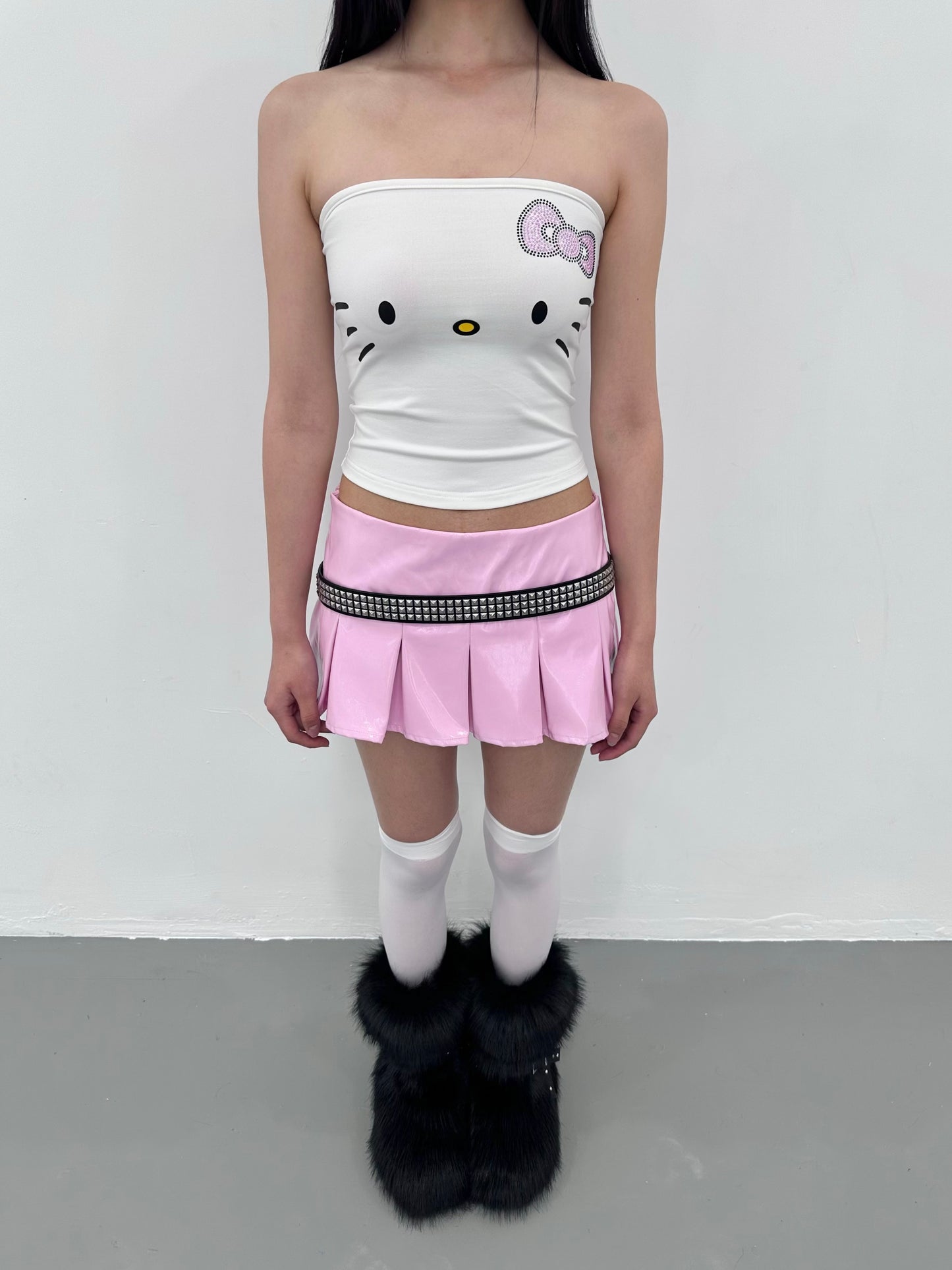 ArtByTastybabe patent leather mini skirt