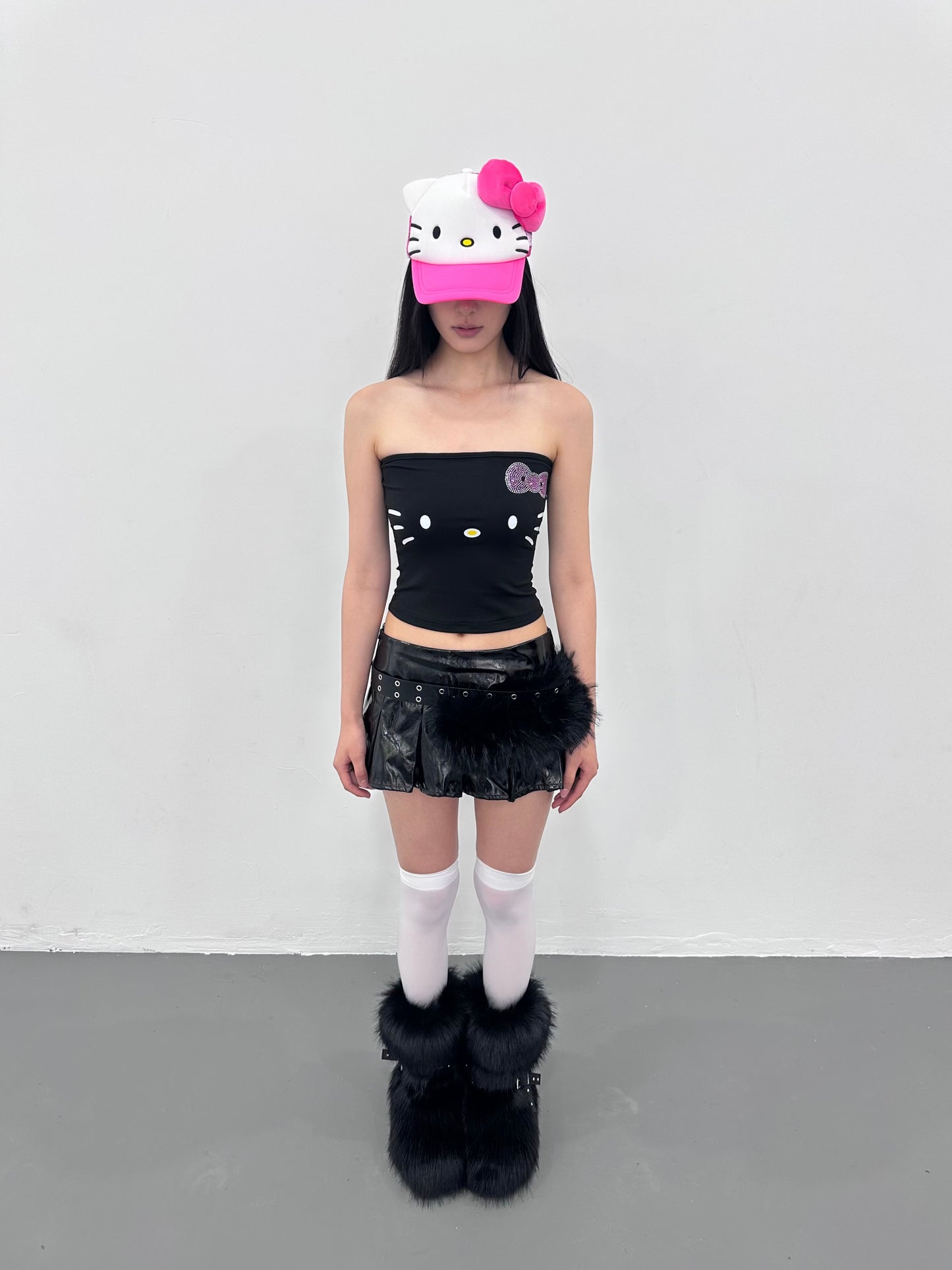ArtByTastybabe patent leather mini skirt