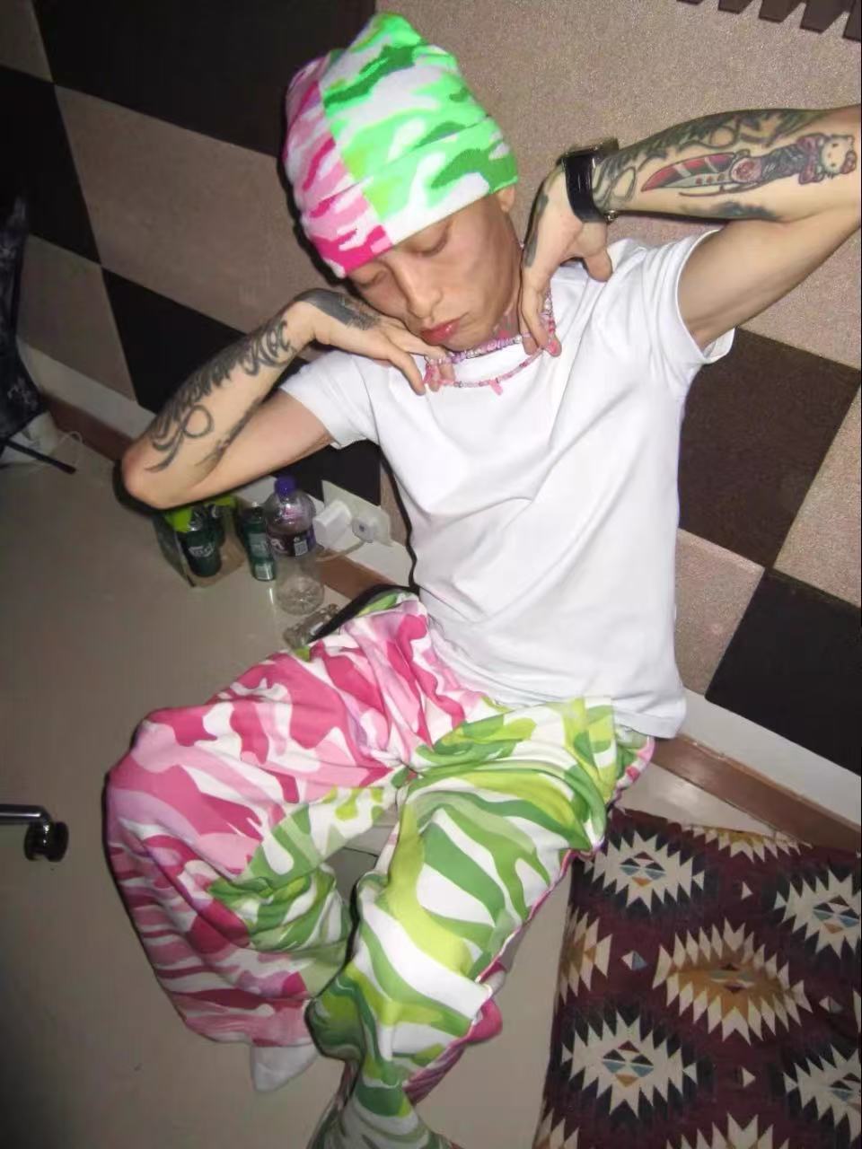 AONE4SURE double patchwork sweatpants
