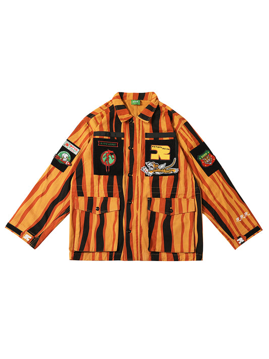 RTVG tiger printed jacket