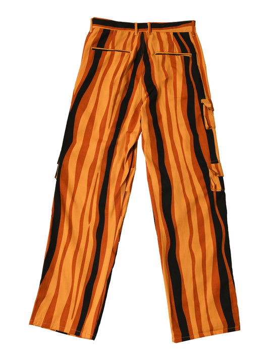 RTVG tiger print cargo pants