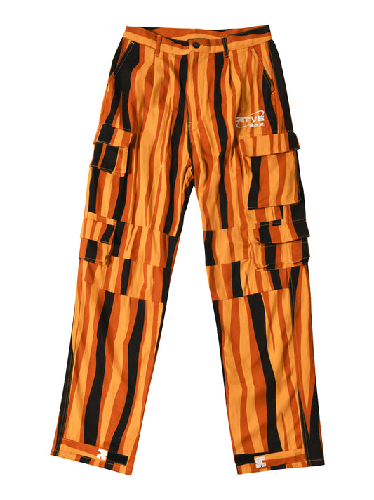 RTVG tiger print cargo pants