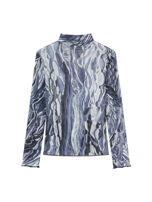 RTVG pop-art mesh top