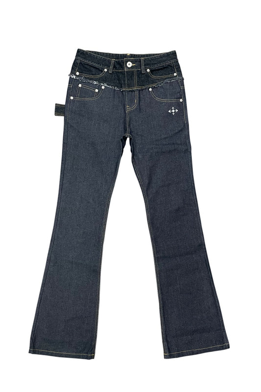PhantomHunter double waisted flared jeans