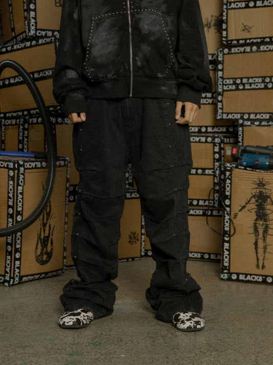 Black 8 armed pants