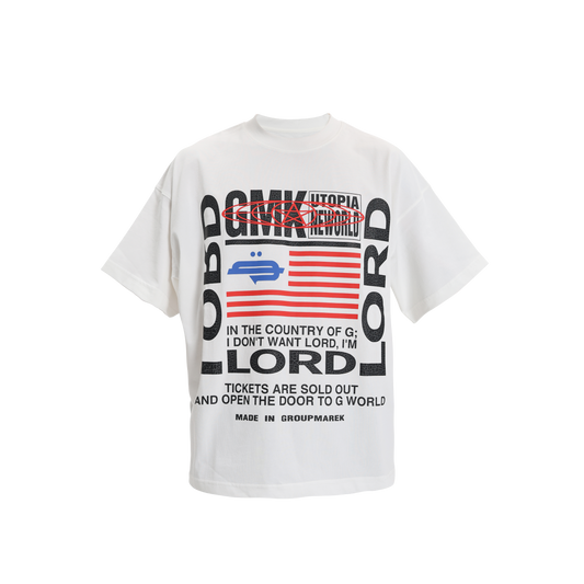 GROUPMAREK[GMK] Lord flags printed tee