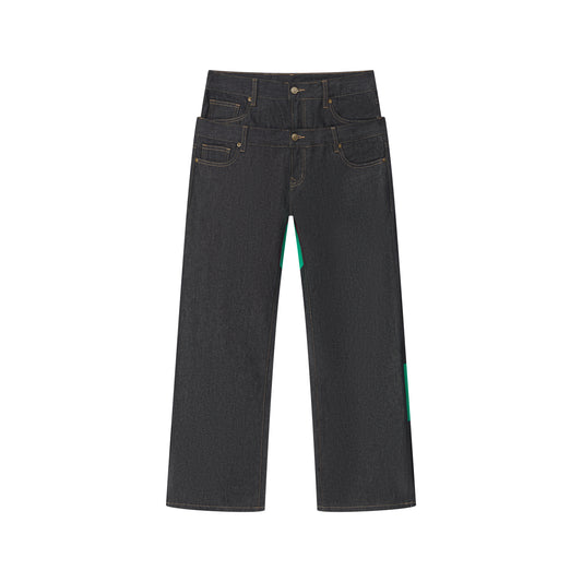 RTVG snake denim jeans