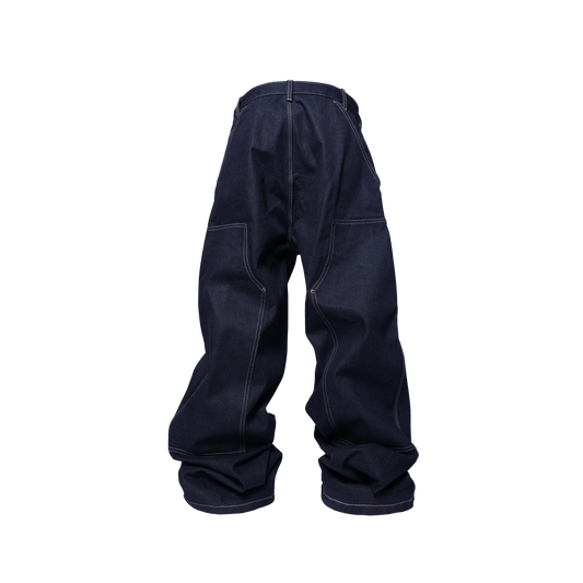 GROUPMAREK[GMK] baggy nylon denim jeans