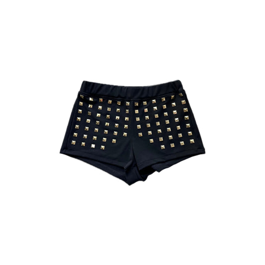 ArtByTastybabe gold studded mini shorts