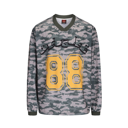 Black 8 digital camo top