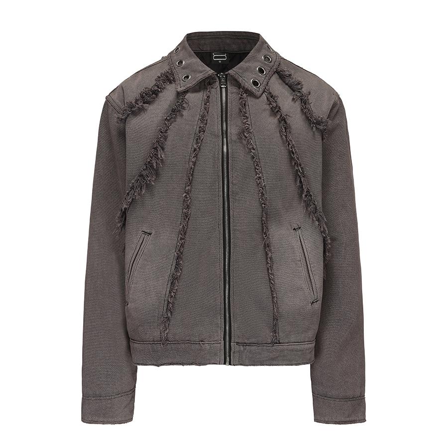 Black 8 frilled jacket