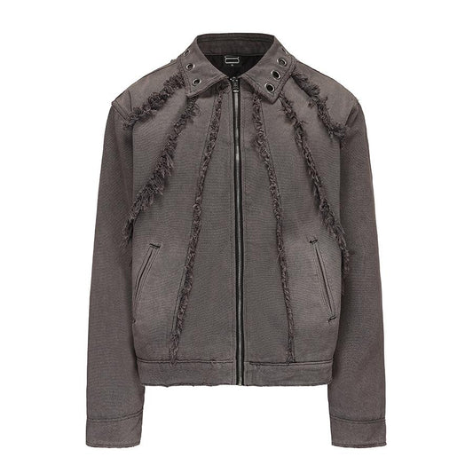 Black 8 frilled jacket