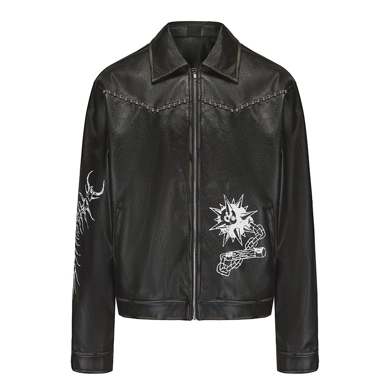Black 8 leather jacket