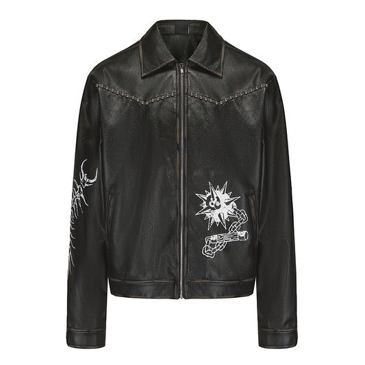 Black 8 leather jacket